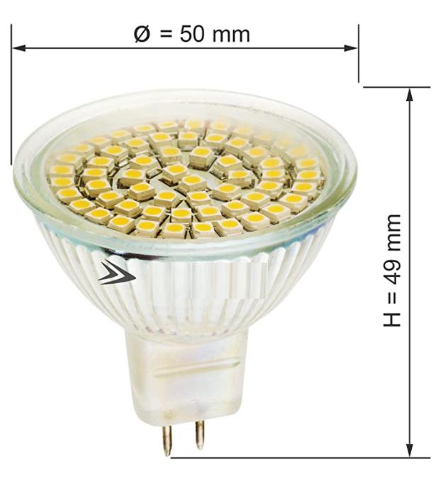 LED daglicht-spot 4 Watt GU5.3